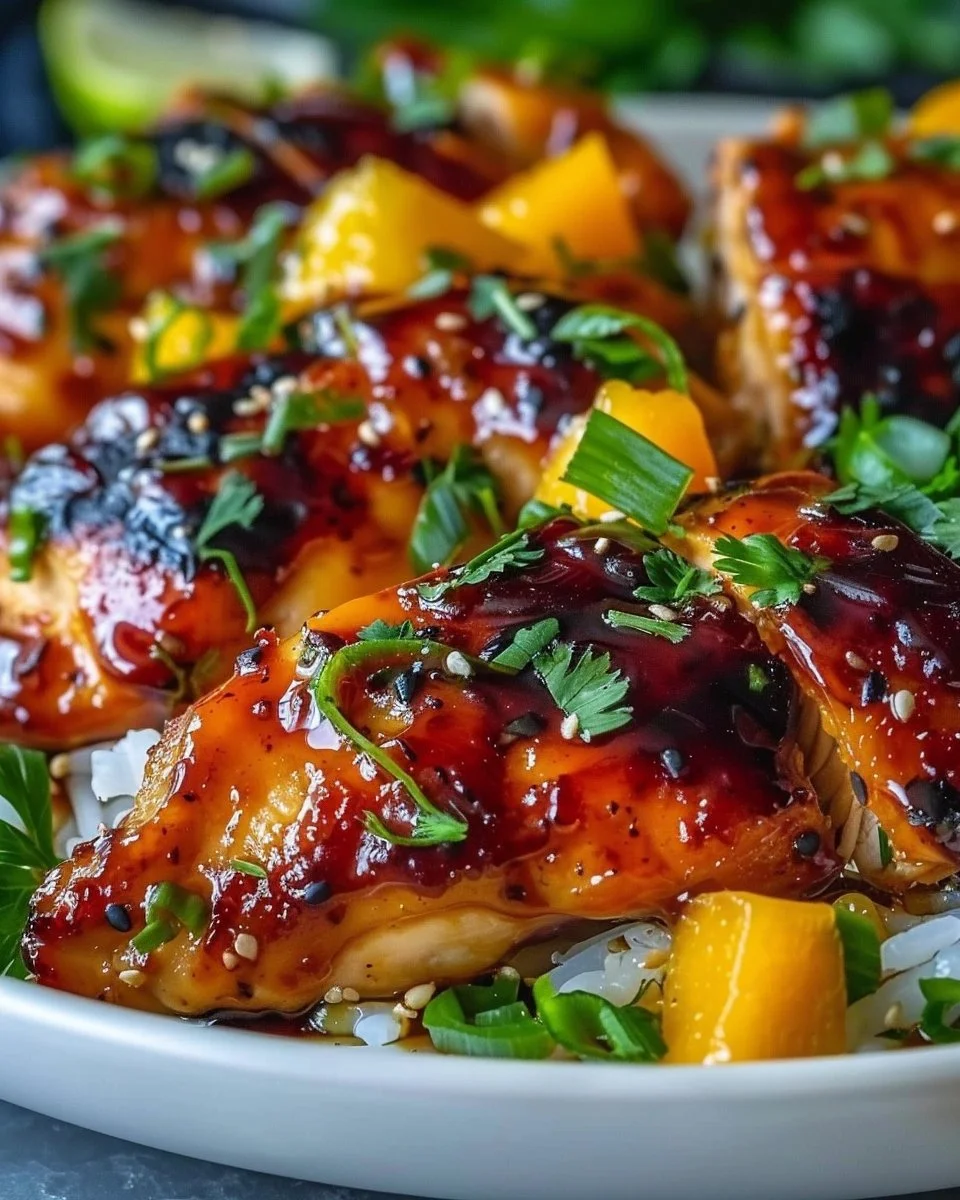 Asian Mango Glazed Chicken