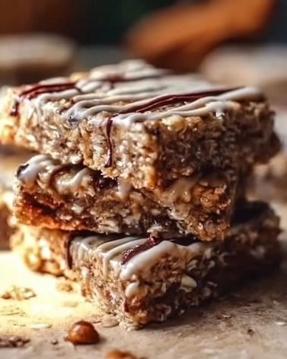 Cinnamon Roll Oatmeal Bars