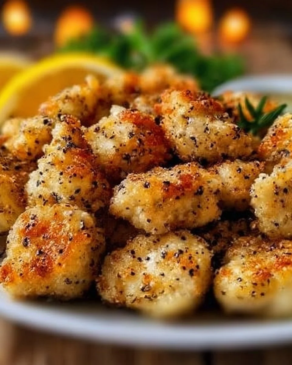 Crispy Lemon Pepper Chicken Bites