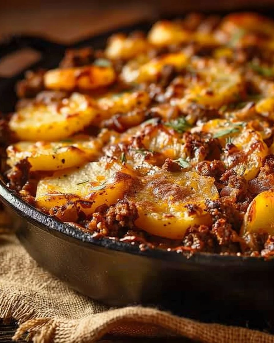Crockpot Hamburger Potato Casserole