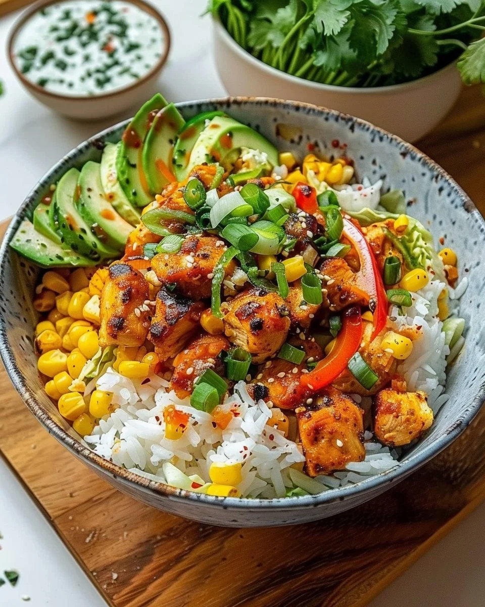 Easy Street Corn Chicken Rice Bowl
