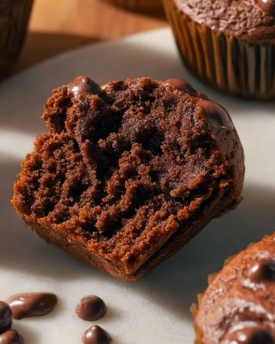 Healthy Chocolate Chip Greek Yogurt Muffins