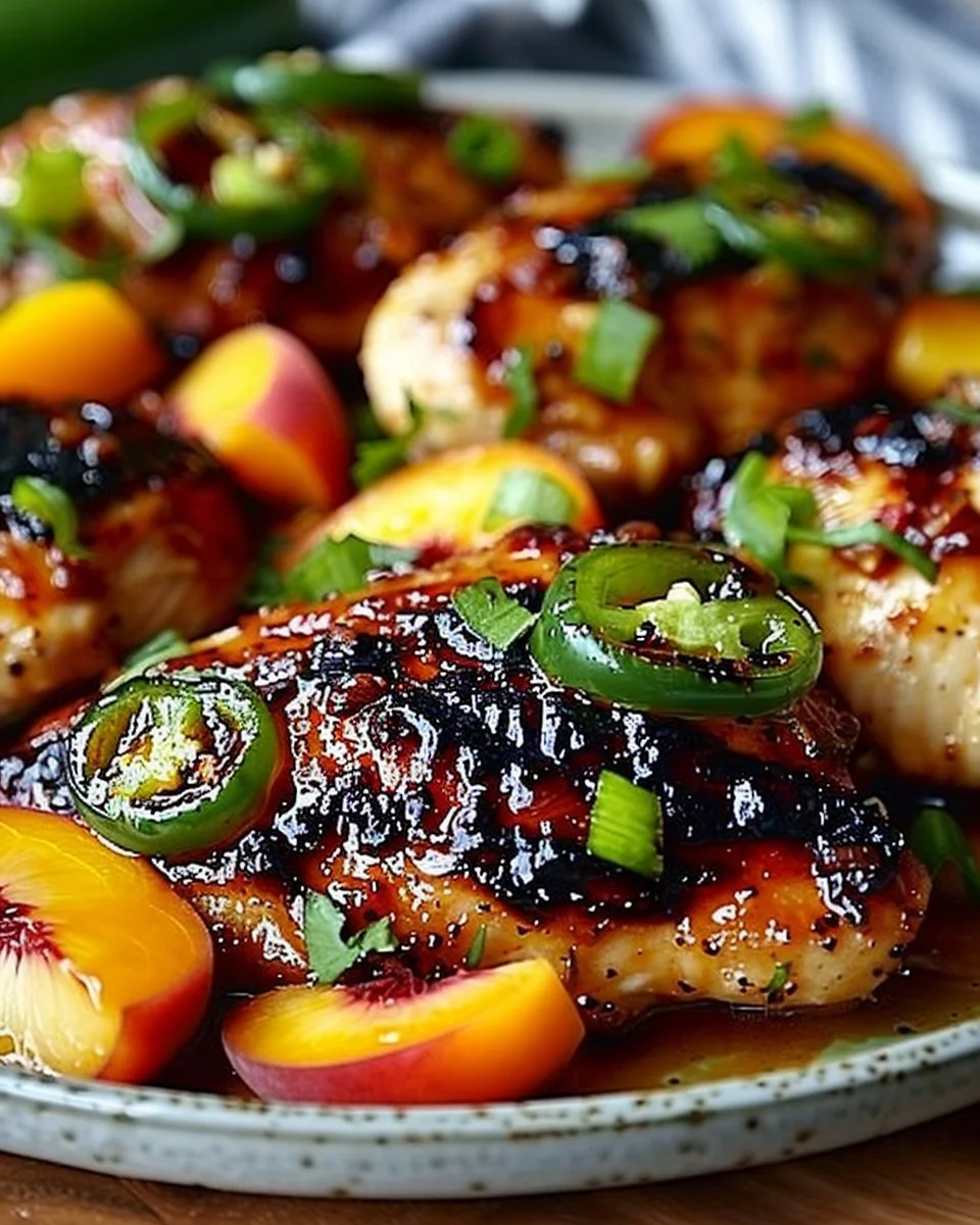 Jalapeño Peach Chicken