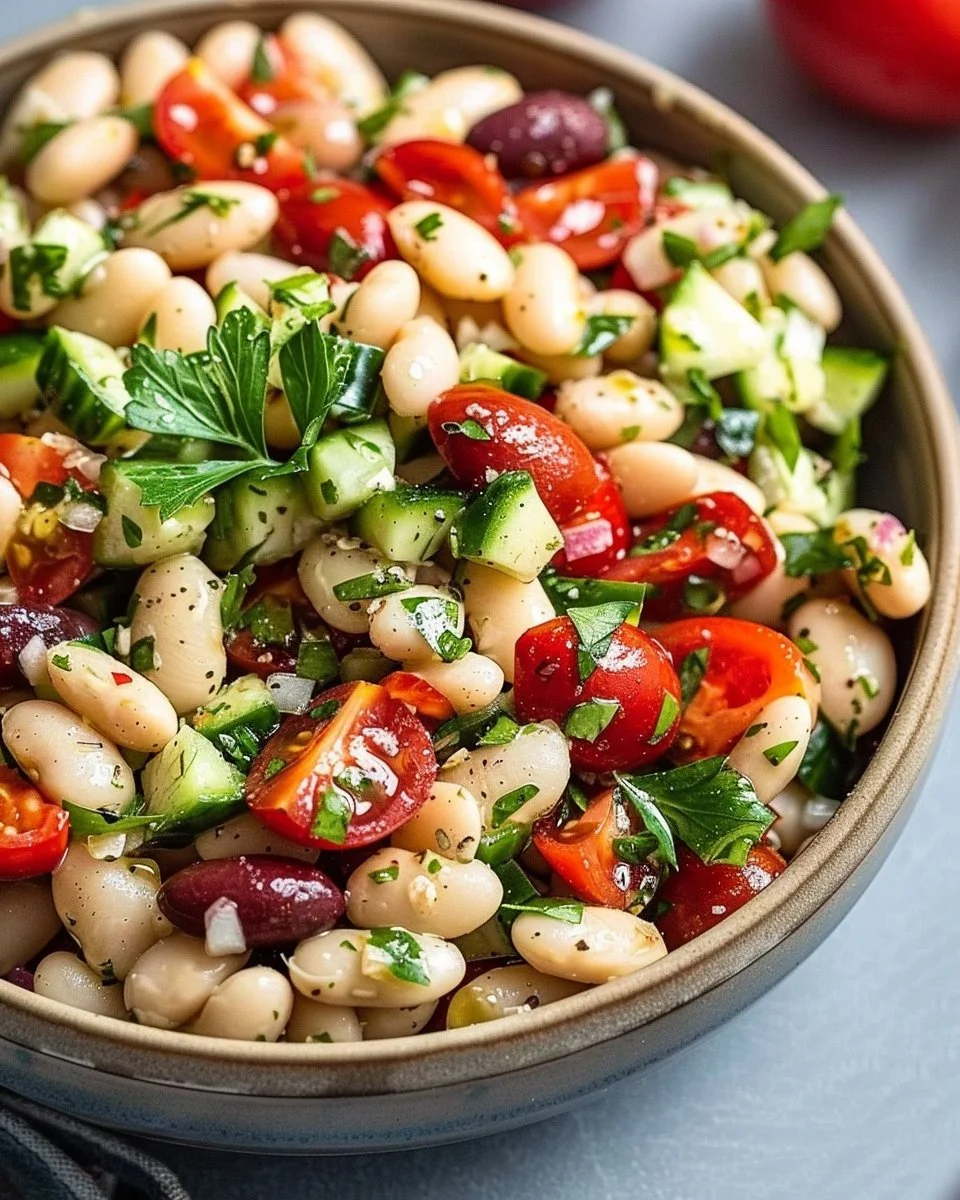 Mediterranean White Bean Salad
