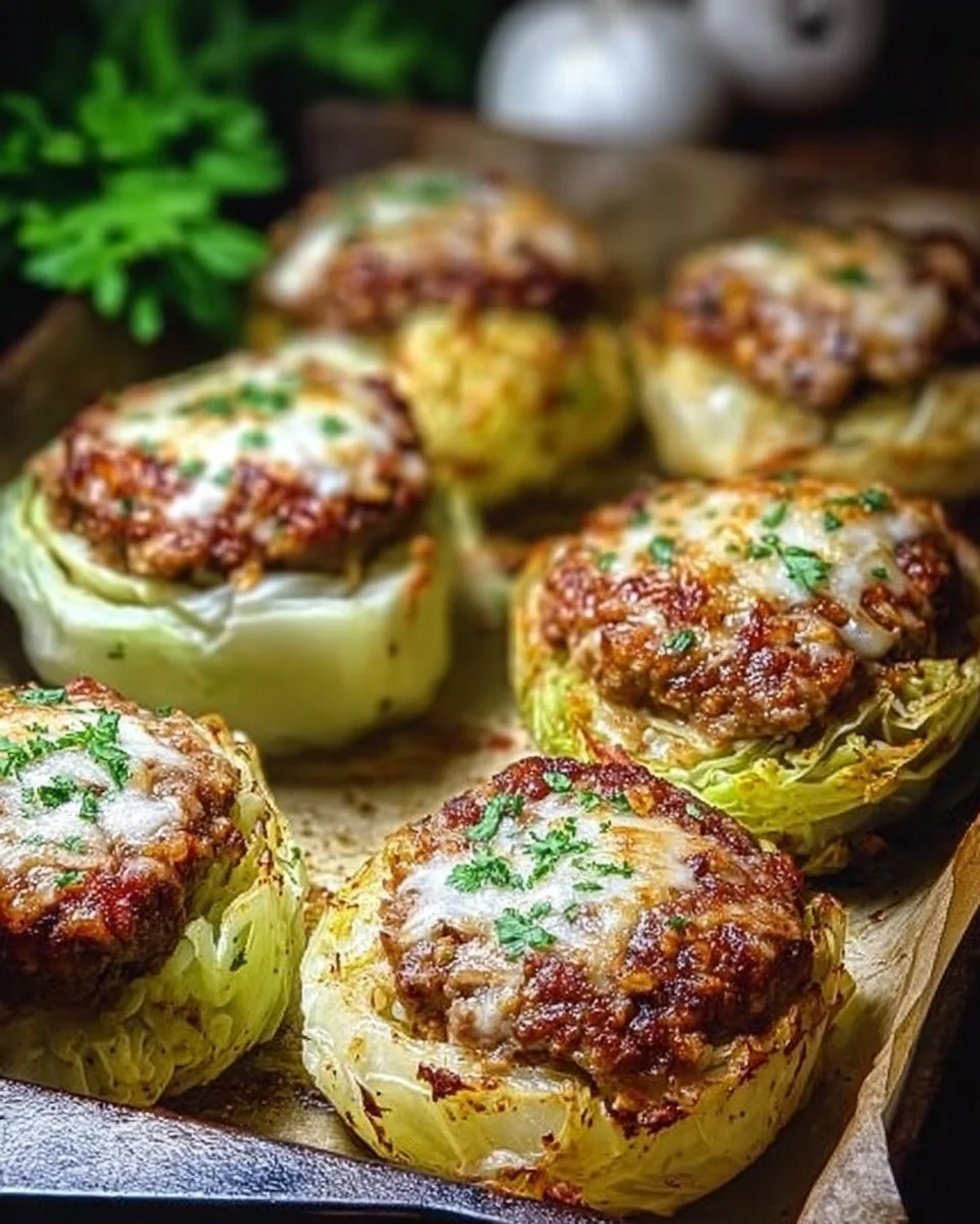 Oven-Baked Cabbage Burgers