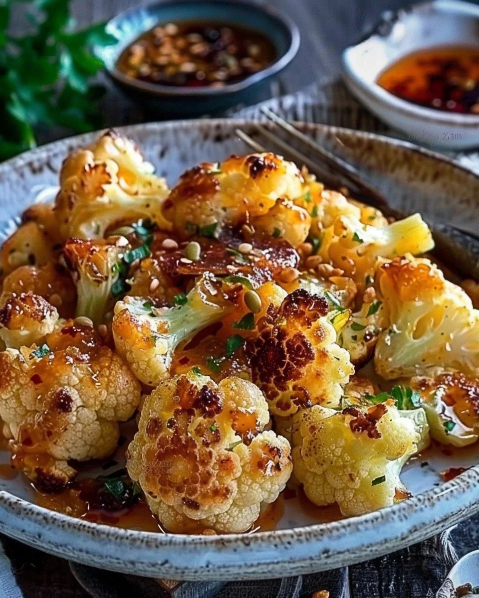 Savory and Zesty Roasted Cauliflower
