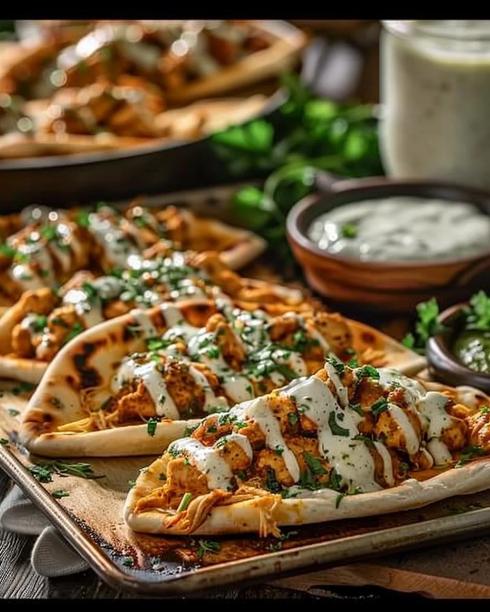 Sheet Pan Chicken Pitas with Herby Ranch