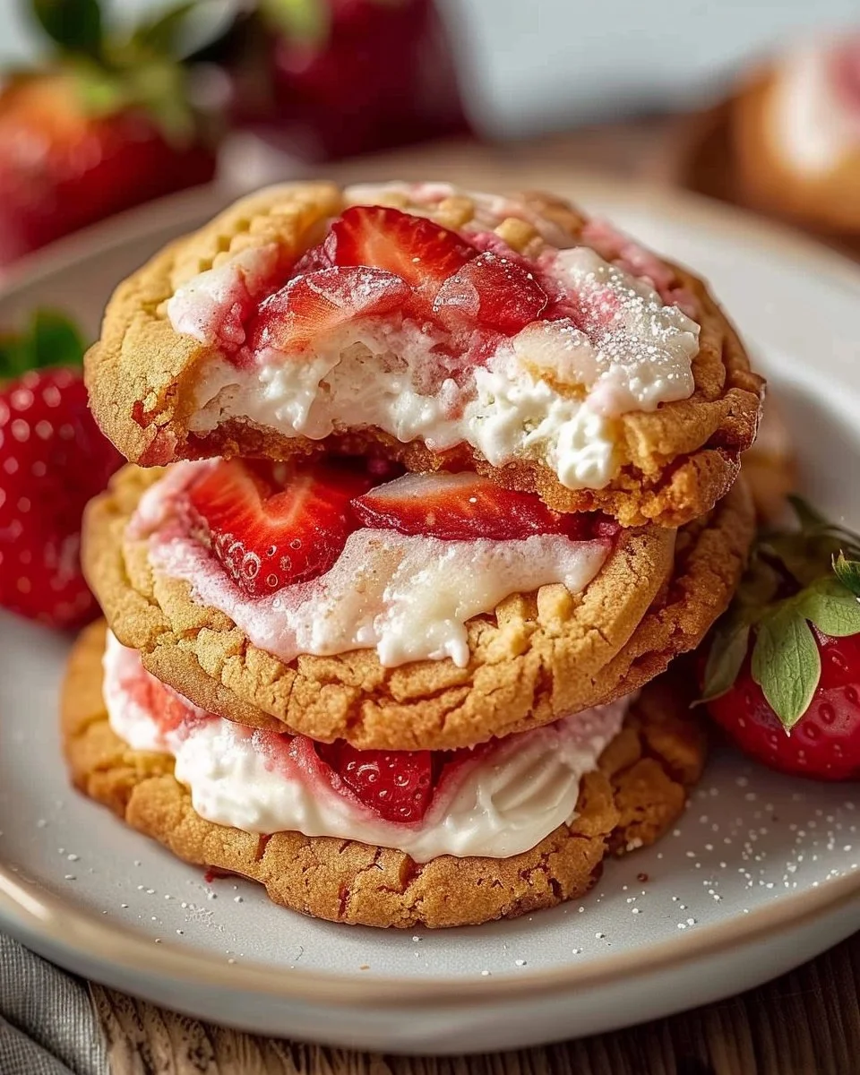 Strawberry Cheesecake Cookies