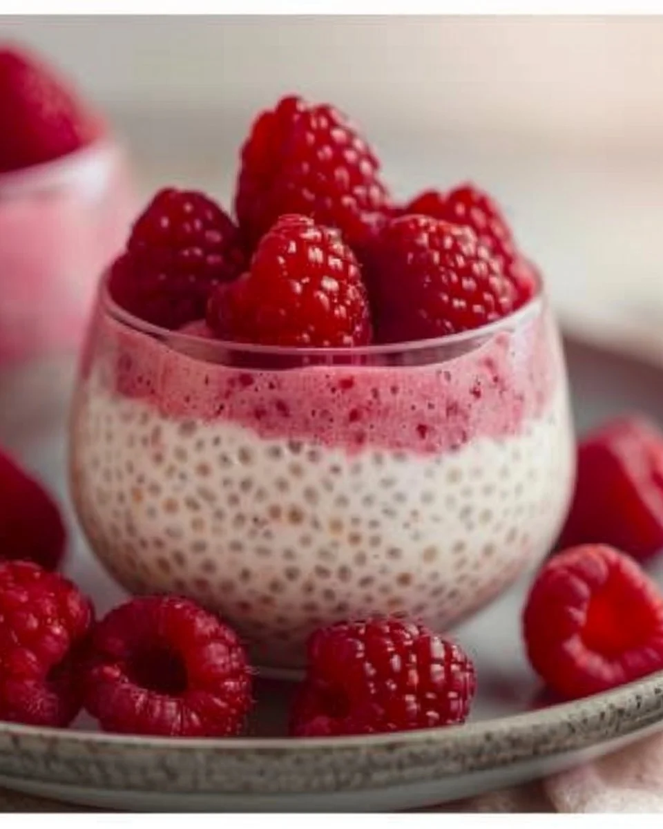 Vanilla Raspberry Chia Pudding